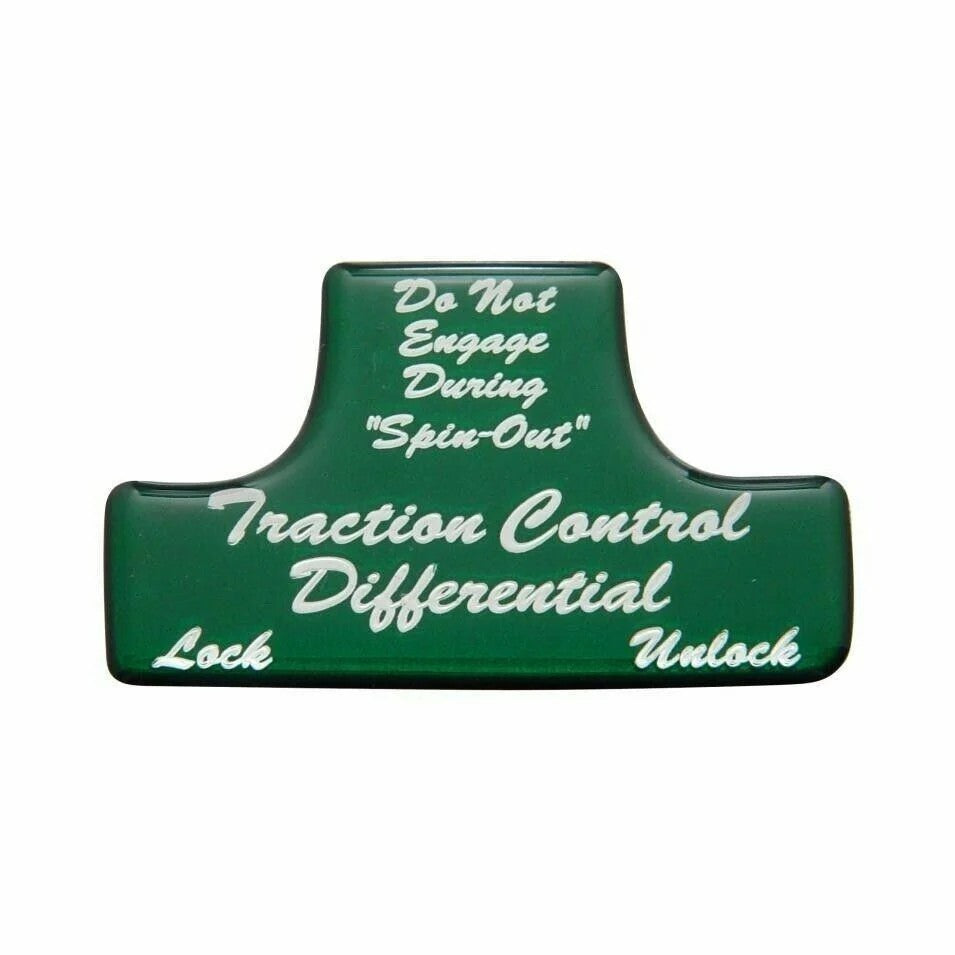 UP Switch Guard Sticker Only Traction Control for Freightliner Green #21044-1G