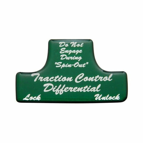 UP Switch Guard Sticker Only Traction Control for Freightliner Green #21044-1G