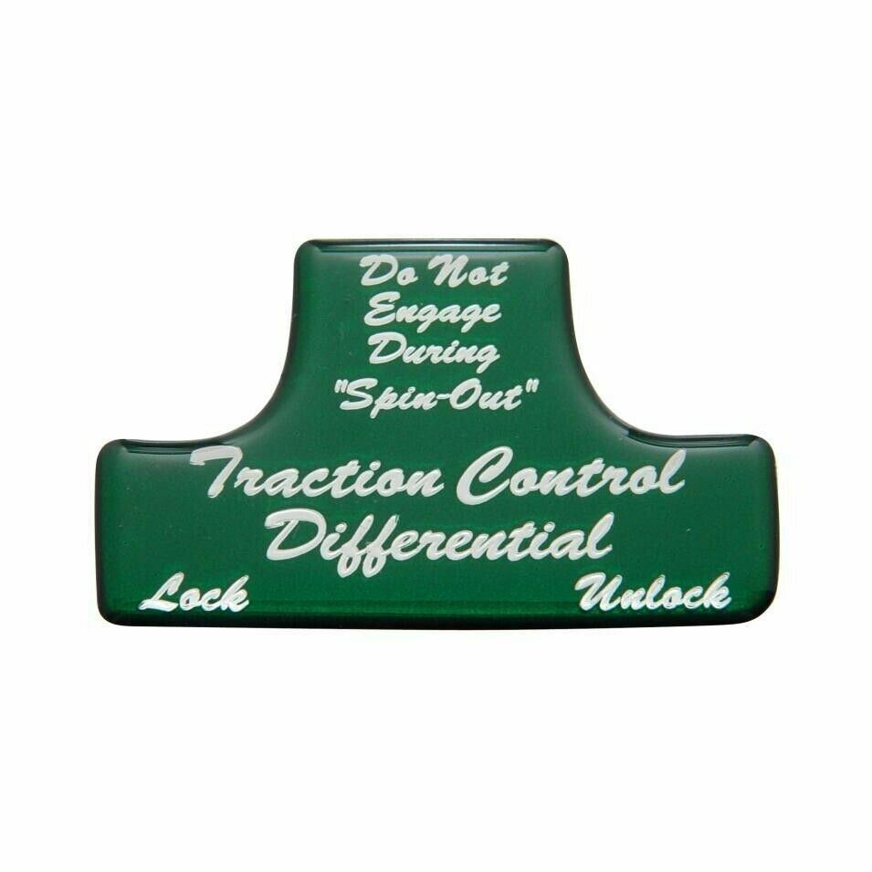 UP Switch Guard Sticker Only Traction Control for Freightliner Green #21044-1G