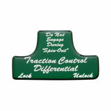UP Switch Guard Sticker Only Traction Control for Freightliner Green #21044-1G