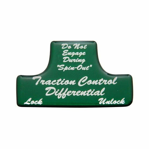 UP Switch Guard Sticker Only Traction Control for Freightliner Green #21044-1G