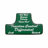 UP Switch Guard Sticker Only Traction Control for Freightliner Green #21044-1G