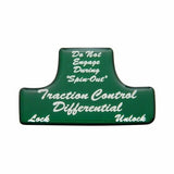 UP Switch Guard Sticker Only Traction Control for Freightliner Green #21044-1G