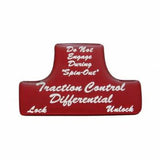Switch Guard Sticker Only Traction Control for Freightliner & IHC Red UP21044-1R
