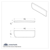 Upper dash cover passenger side stainless steel for Freightliner Century