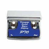 Switch Guard for Freightliner PTO Plastic Body Blue Glossy Sticker UP#21070