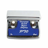 Switch Guard for Freightliner PTO Plastic Body Blue Glossy Sticker UP#21070