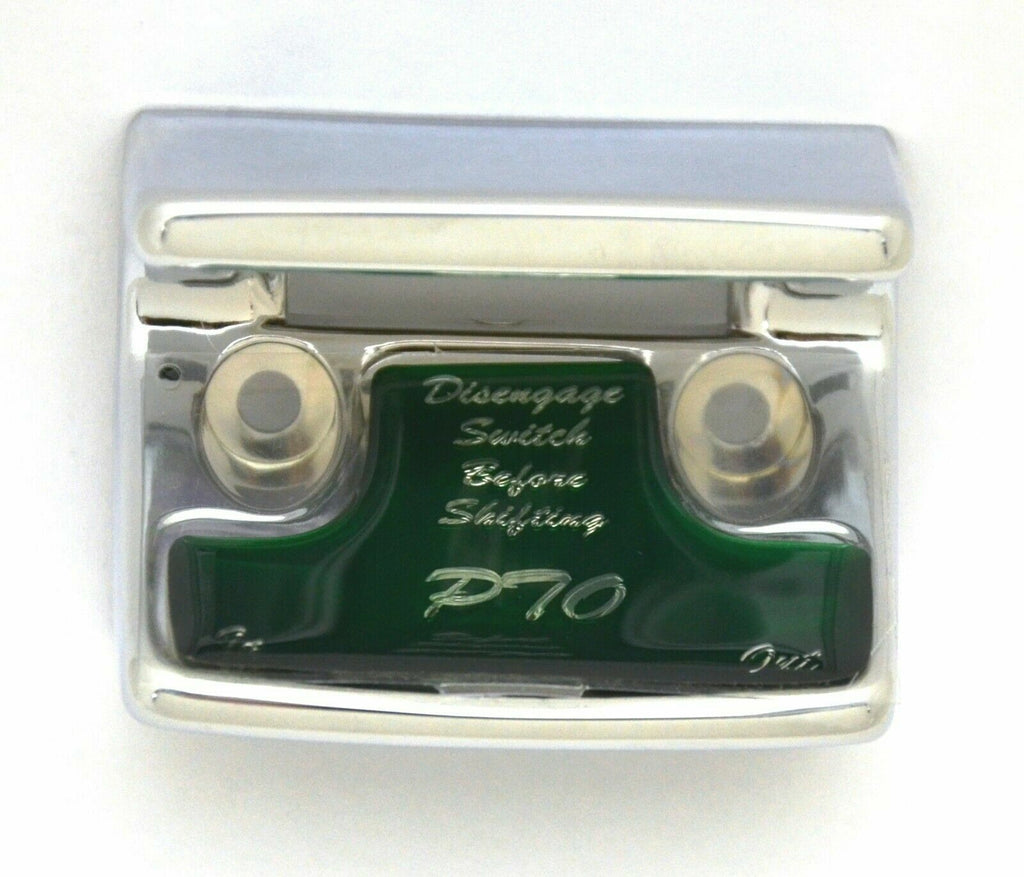 Switch Guard for Freightliner PTO Plastic Body Green Glossy Sticker UP#21071