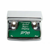 Switch Guard for Freightliner PTO Plastic Body Green Glossy Sticker UP#21071