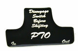 Switch Guard for Freightliner PTO Black Glossy Sticker Plastic Body UP#21072