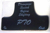Switch Guard for Freightliner PTO Black Glossy Sticker Plastic Body UP#21072
