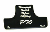 Switch Guard for Freightliner PTO Black Glossy Sticker Plastic Body UP#21072