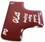 Switch Guard for Freightliner PTO Plastic Body Red Glossy Sticker UP#21074