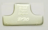 Switch Guard for Freightliner PTO Plastic Body Silver Glossy Sticker UP#21075