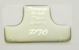 Switch Guard for Freightliner PTO Plastic Body Silver Glossy Sticker UP#21075