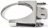 U-Bolt Exhaust Bracket for 5” Stack With 1-1/2x3-3/8 Plate, Stainless UP#21286