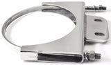 U-Bolt Exhaust Bracket for 5” Stack With 1-1/2x3-3/8 Plate, Stainless UP#21286