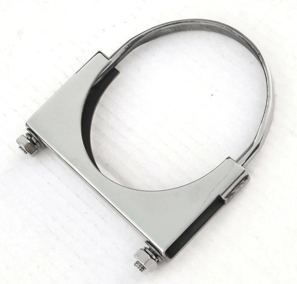 Exhaust Clamp 5" U-Bolt Style 304 Polished Stainless Steel UP#21290 Each