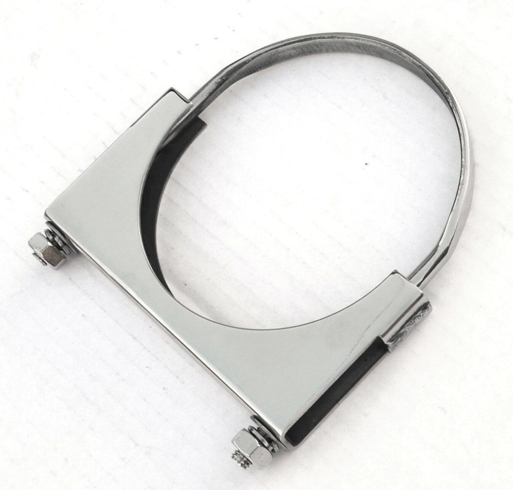 Exhaust Clamp 5" U-Bolt Style 304 Polished Stainless Steel UP#21290 Each