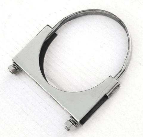 Exhaust Clamp 5" U-Bolt Style 304 Polished Stainless Steel UP#21290 Each