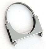 Exhaust Clamp 5" U-Bolt Style 304 Polished Stainless Steel UP#21290 Each