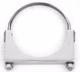 Exhaust Clamp 5" U-Bolt Style 304 Polished Stainless Steel UP#21290 Each