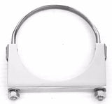 Exhaust Clamp 5" U-Bolt Style 304 Polished Stainless Steel UP#21290 Each