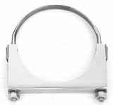 Exhaust Clamp 5" U-Bolt Style 304 Polished Stainless Steel UP#21290 Each