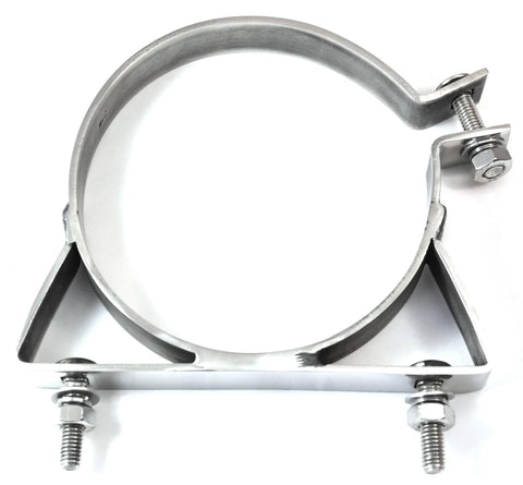 7” Lower Exhaust Frame Bracket for Kenworth Aerocab Stack Stainless UP#21292
