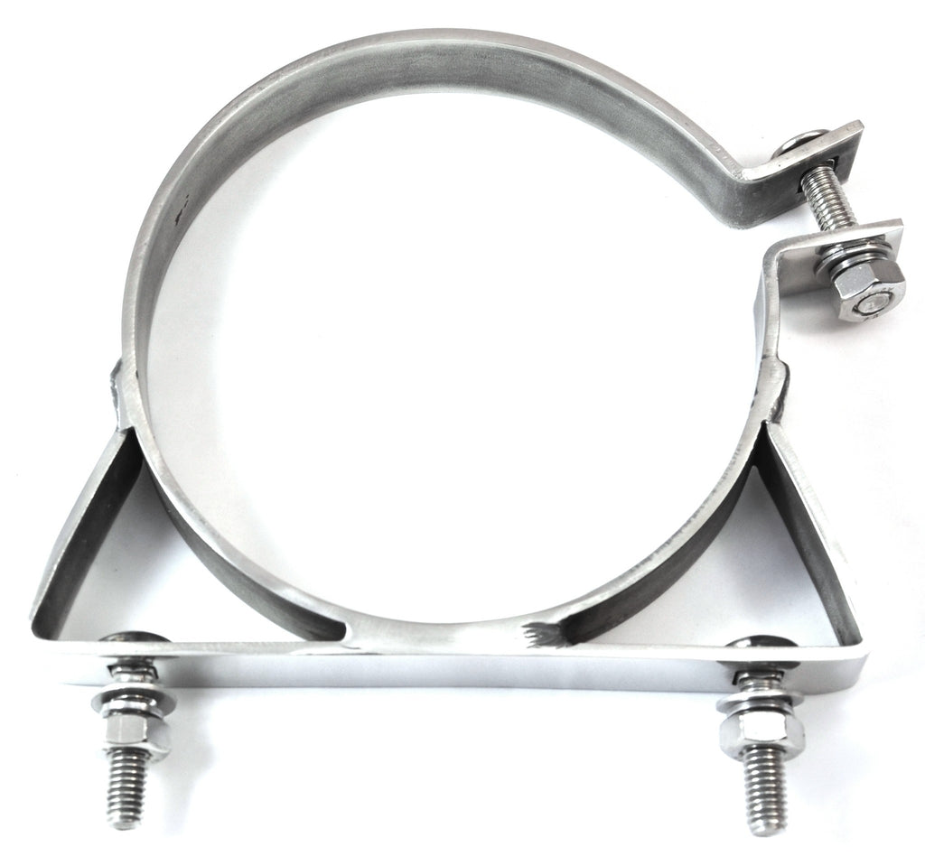 7” Lower Exhaust Frame Bracket for Kenworth Aerocab Stack Stainless UP#21292