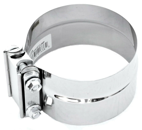 Exhaust Clamp 5” I.D./O.D. Preformed Stack Clamp Stainless Steel UP#21338 Each
