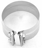exhaust clamp 6" I.D./O.D. preformed stack clamp stainless steel Peterbilt KW