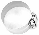 exhaust clamp 6" I.D./O.D. preformed stack clamp stainless steel Peterbilt KW