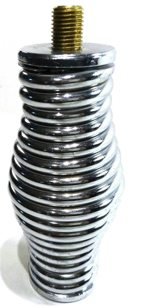 Truck CB Antenna Spring Super Heavy Duty 8ft Whips Chrome 3/8"x24 Mount UP21698
