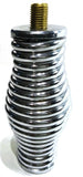 Truck CB Antenna Spring Super Heavy Duty 8ft Whips Chrome 3/8"x24 Mount UP21698