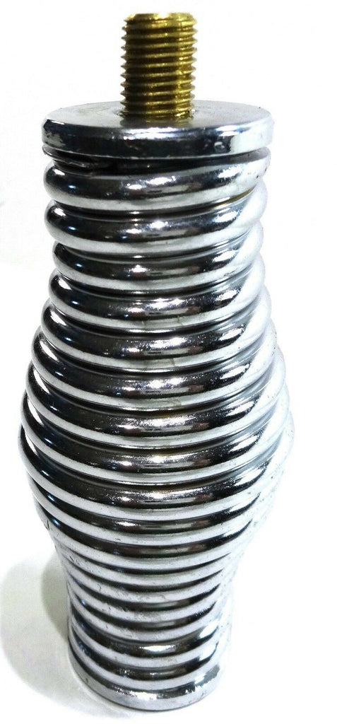 Truck CB Antenna Spring Super Heavy Duty 8ft Whips Chrome 3/8"x24 Mount UP21698