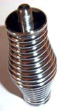 Truck CB Antenna Spring Super Heavy Duty 8ft Whips Chrome 3/8"x24 Mount UP21698