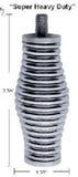 Truck CB Antenna Spring Super Heavy Duty 8ft Whips Chrome 3/8"x24 Mount UP21698
