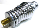 Truck CB Antenna Spring Super Heavy Duty 8ft Whips Chrome 3/8"x24 Mount UP21698
