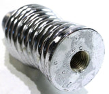 Truck CB Antenna Spring Super Heavy Duty 8ft Whips Chrome 3/8"x24 Mount UP21698