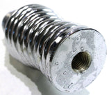 Truck CB Antenna Spring Super Heavy Duty 8ft Whips Chrome 3/8"x24 Mount UP21698
