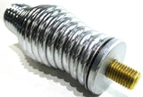 Truck CB Antenna Spring Super Heavy Duty 8ft Whips Chrome 3/8"x24 Mount UP21698