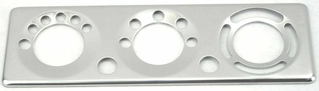 A/C Heater Control Plate HVAC for Peterbilt 2006 & Up Stainless Steel UP#21717