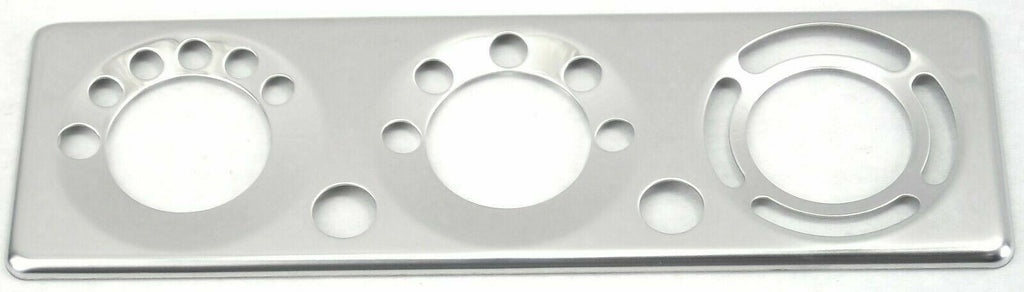 A/C Heater Control Plate HVAC for Peterbilt 2006 & Up Stainless Steel UP#21717