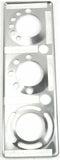 A/C Heater Control Plate HVAC for Peterbilt 2006 & Up Stainless Steel UP#21717