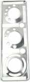 A/C Heater Control Plate HVAC for Peterbilt 2006 & Up Stainless Steel UP#21717