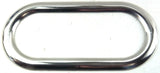 For Peterbilt 1987-2025 Exterior Oval View Window Trim Stainless w/Glue UP#21718