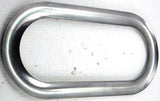 For Peterbilt 1987-2025 Exterior Oval View Window Trim Stainless w/Glue UP#21718