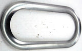 For Peterbilt 1987-2025 Exterior Oval View Window Trim Stainless w/Glue UP#21718