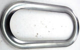 For Peterbilt 1987-2025 Exterior Oval View Window Trim Stainless w/Glue UP#21718